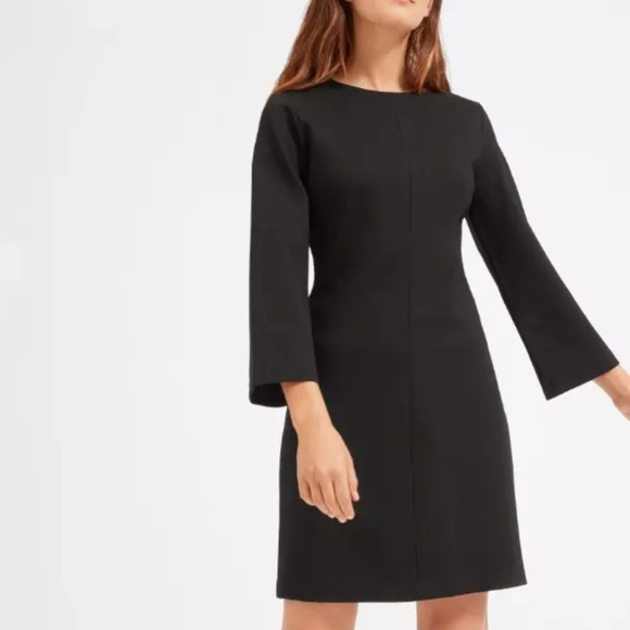 Everlane Dresses & Skirts - Like New Everlane The Long Sleeve Shift Dress Black Size 2
